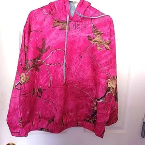 Realtree Pink "Mossy Oak" Hoodie Size XL